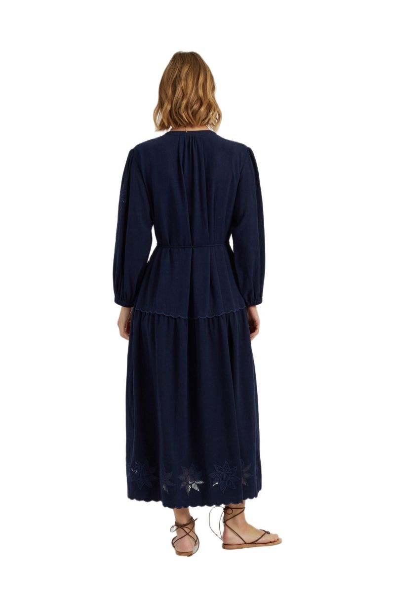 Women's Chinti and Parker Sienna Linen-Blend Broderie Dress