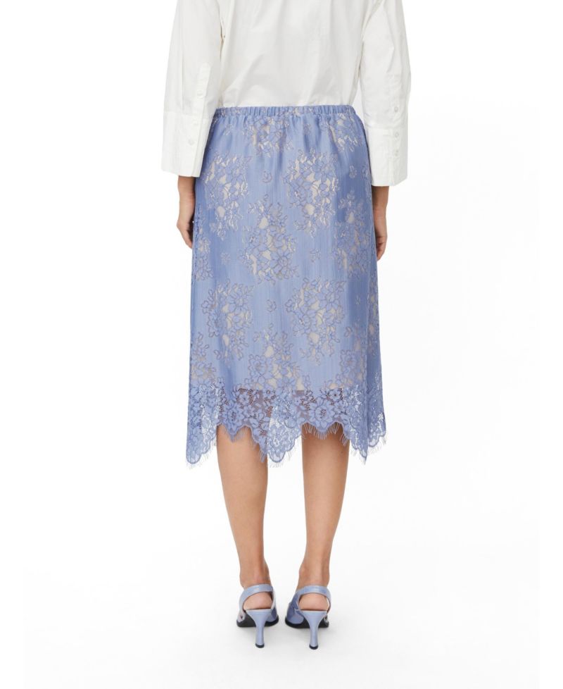 Women's MaSarivelle Floral-Lace Midi Skirt