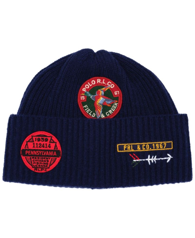 Men's Patch Beanie Hat