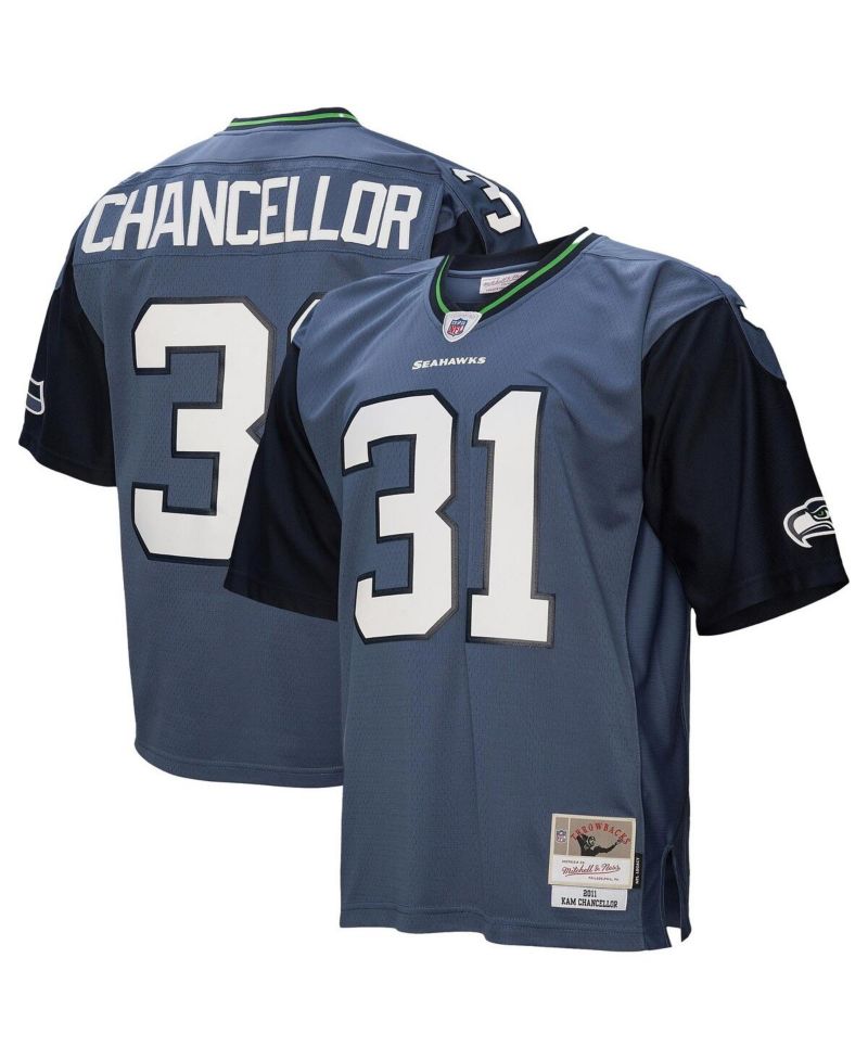 Men's Kam Chancellor Blue Seattle Seahawks 2011 Legacy Replica Jersey