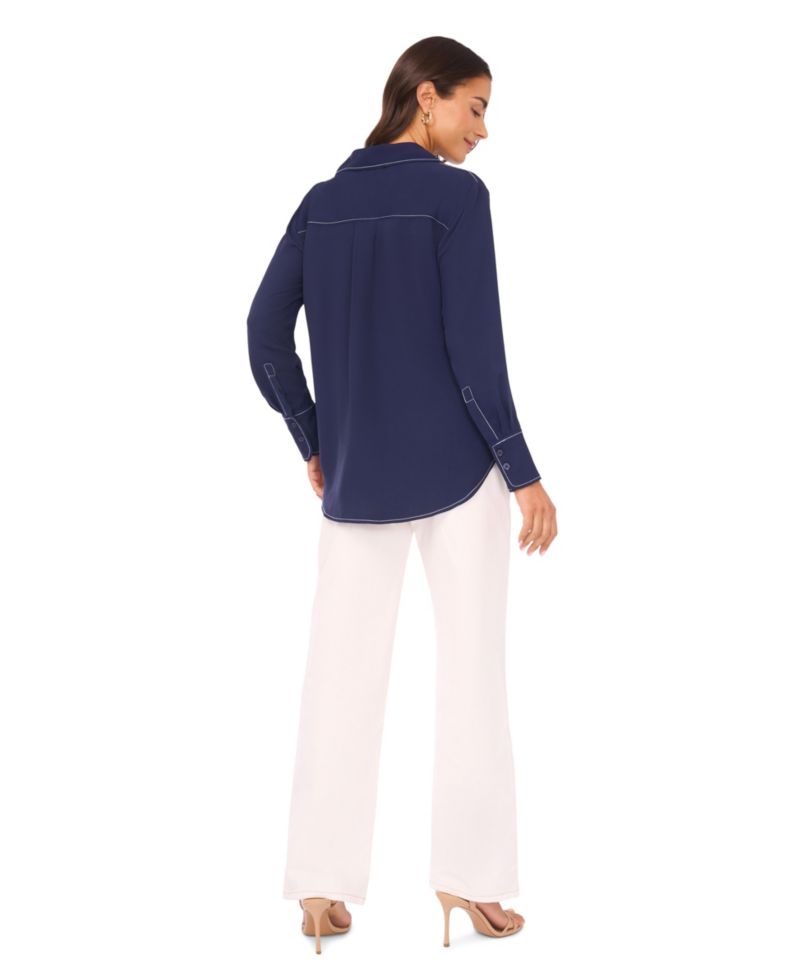 Women's Curved Seam Straight Jeans