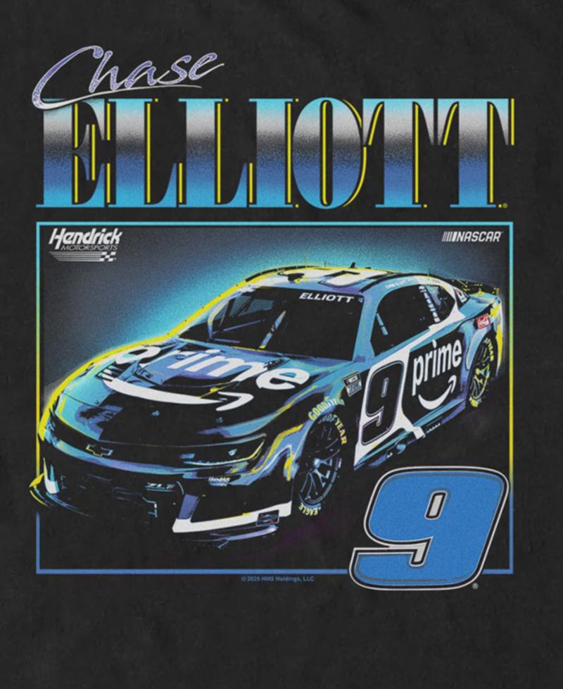 Men's Chase Elliott Nascar Race Car Graphic T-Shirt