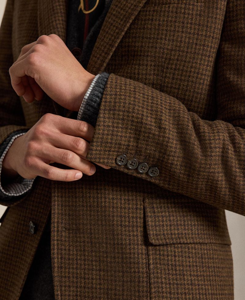 Men's Modern-Fit Plaid Wool-Blend Sport Coat
