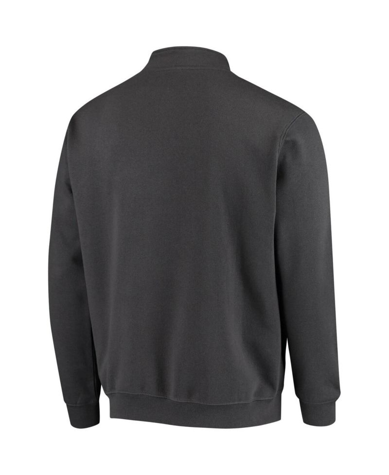 Men's Charcoal Rutgers Scarlet Knights Tortugas Logo Quarter-Zip Jacket