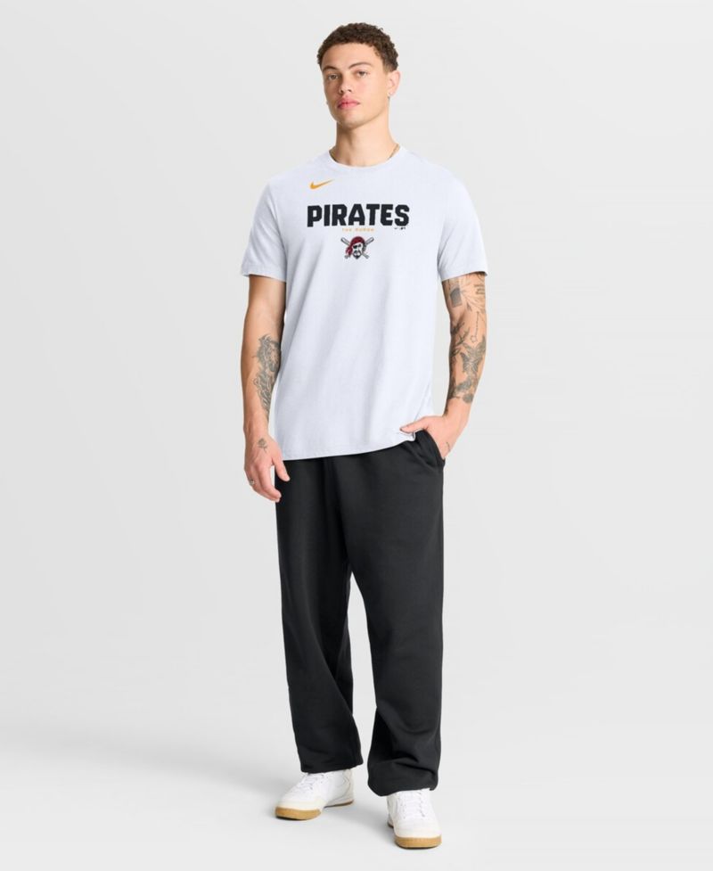 Men's White Pittsburgh Pirates Bold Team Name T-Shirt