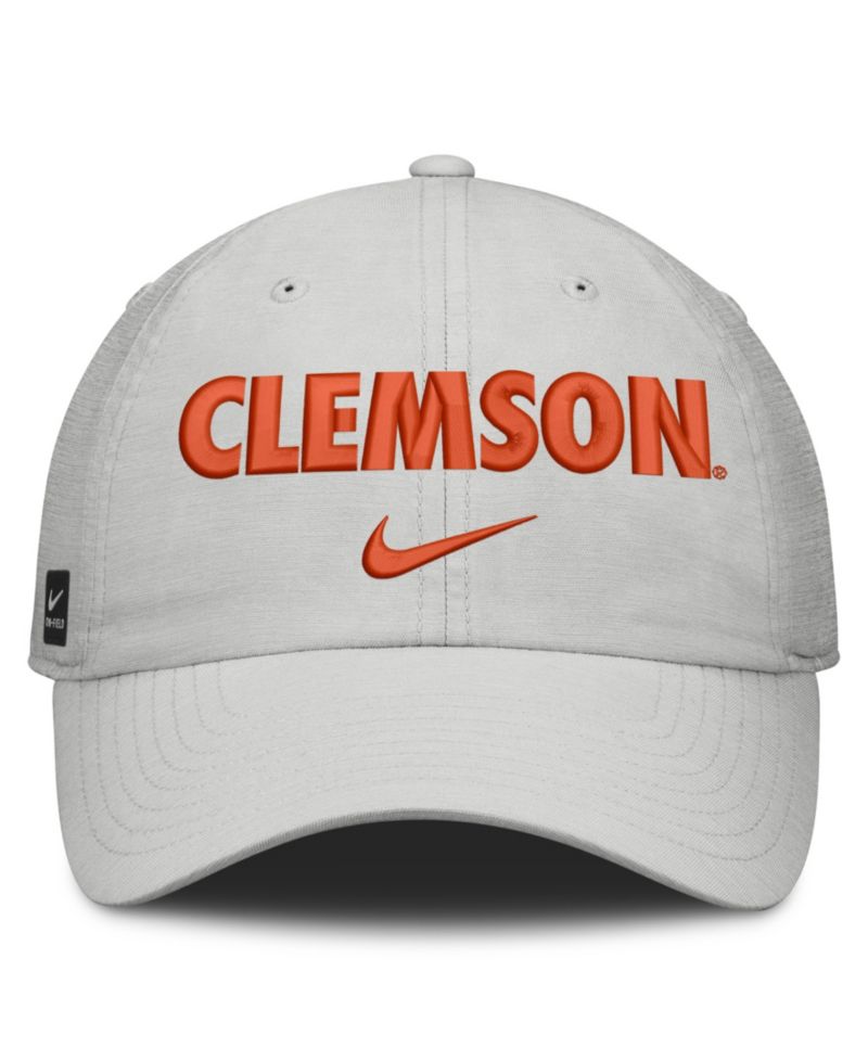 Men's and Women's Gray Clemson Tigers 2026 On-Field Gameday Club Adjustable Hat