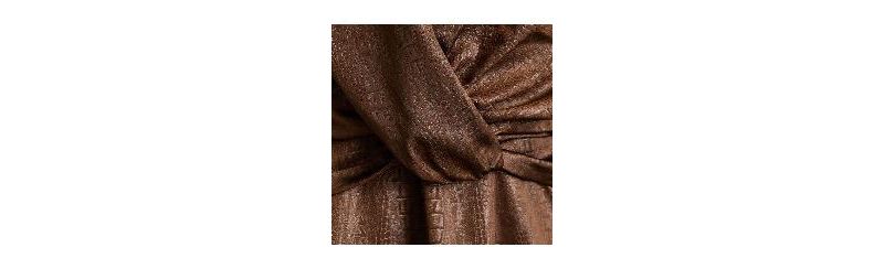 Women's Leather Look Twist Front Midi Dress
