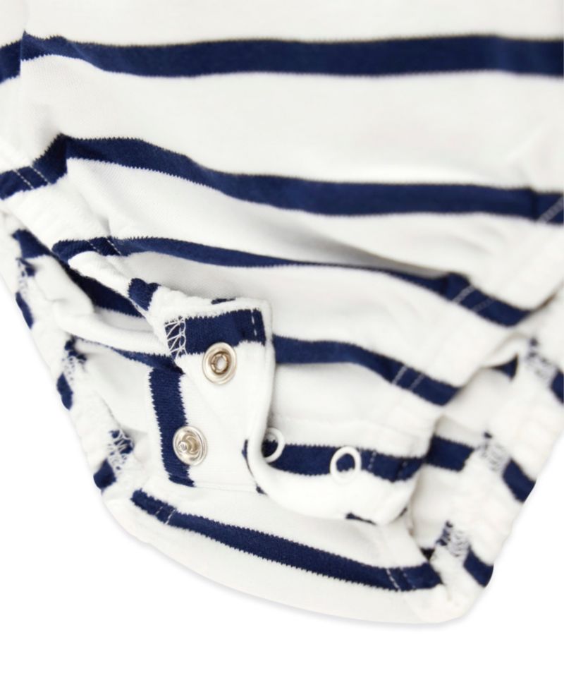 Baby Girls' Yarn Dye Interlock Short-Sleeve Bodysuit