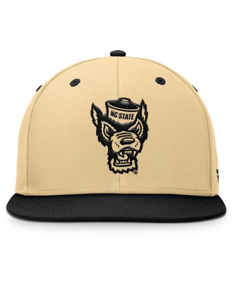 Men's Gold/Black NC State Wolfpack Balance Fitted Hat