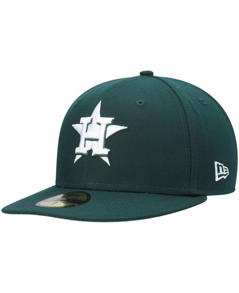 Men's Green Houston Astros White Logo 59FIFTY Fitted Hat