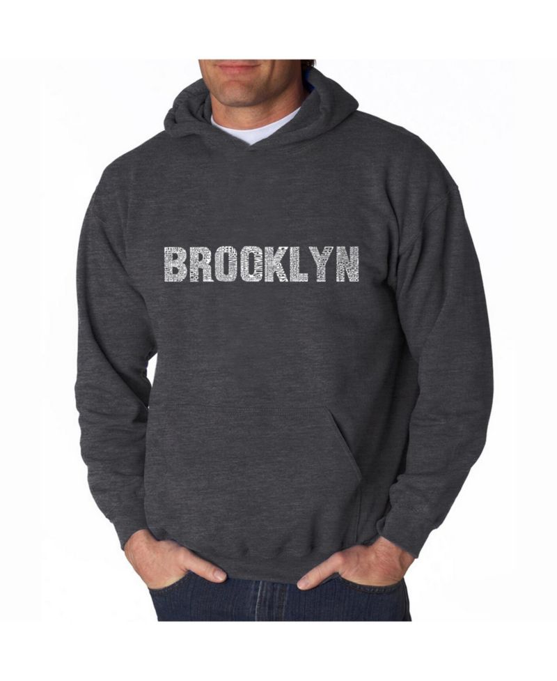 Men's Word Art Hoodie - Brooklyn Neighborhoods