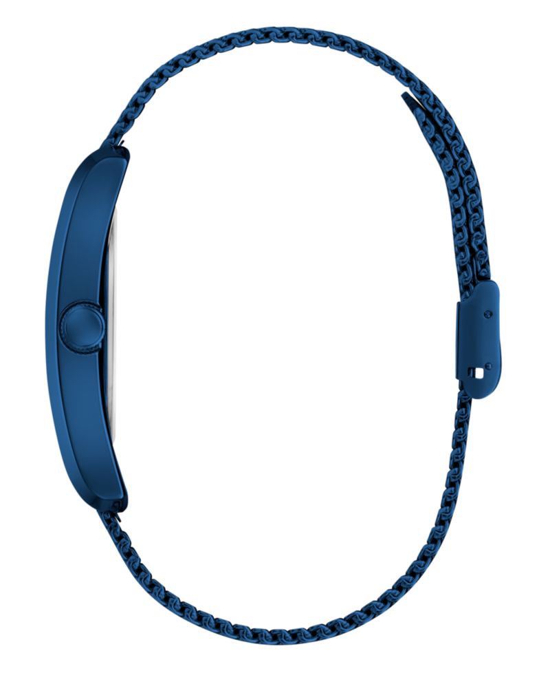 Men's Analog Blue Mesh Watch, 34mm
