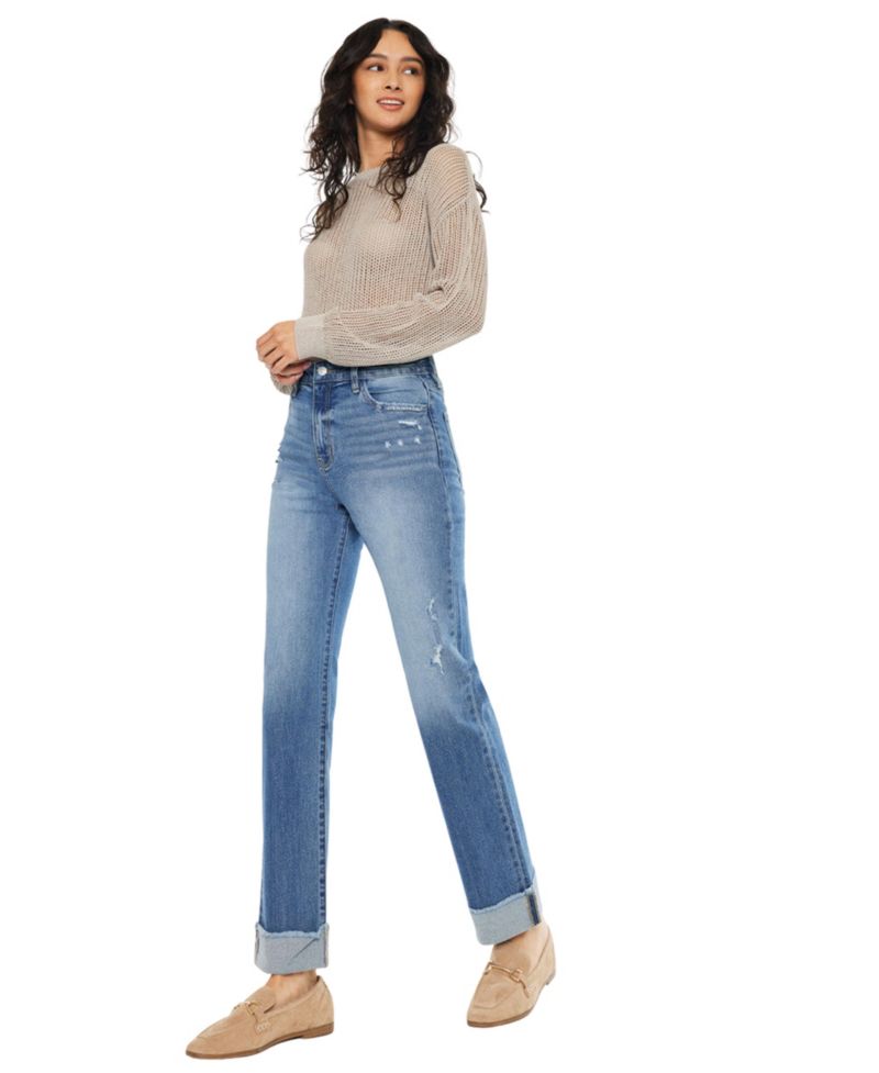 Women's Trini High-Rise Straight-Leg Jeans