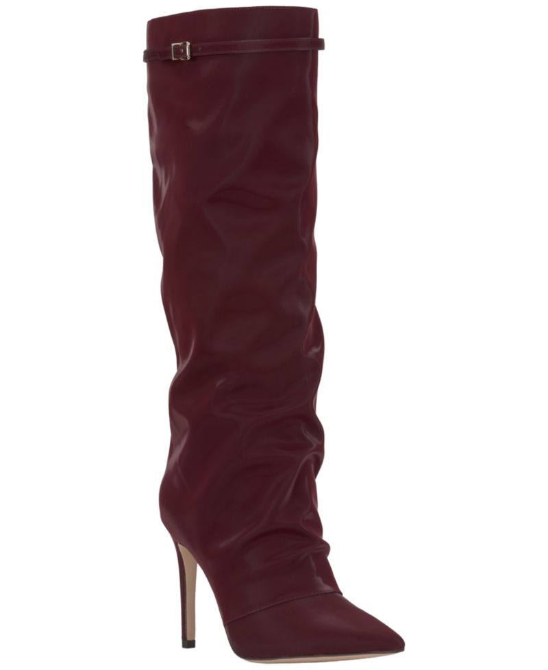 Women's Paeril Buckle Slouch Stiletto Boots, Regular & Wide Calf