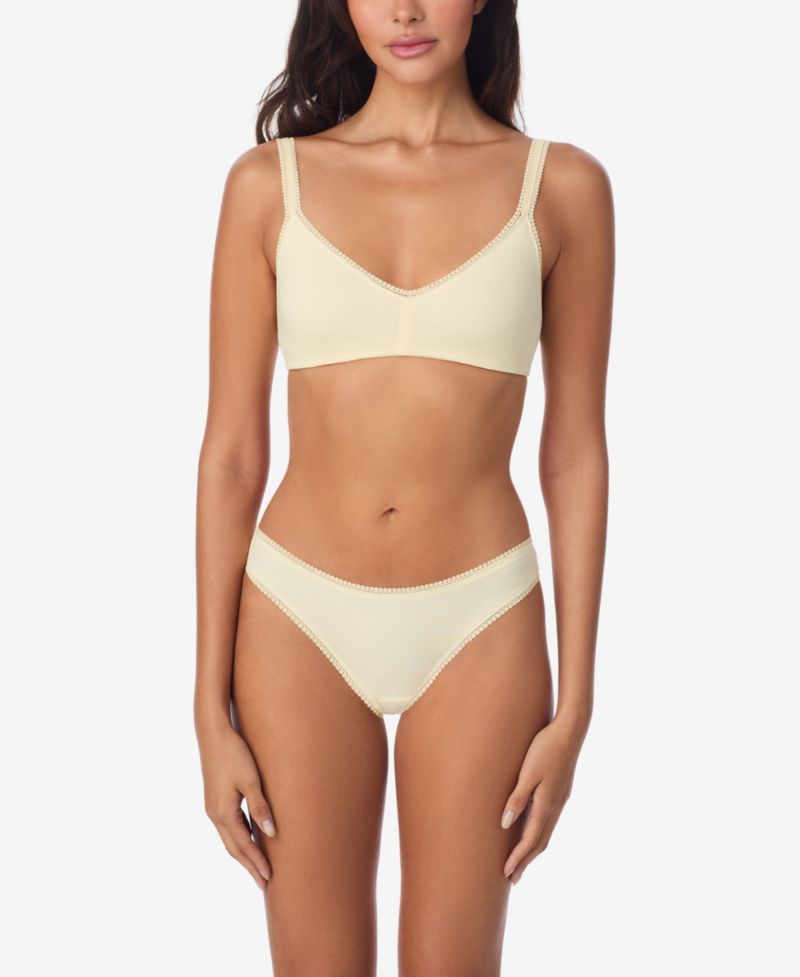 Women's Cabana Cotton Lace-Trim Bralette 010404