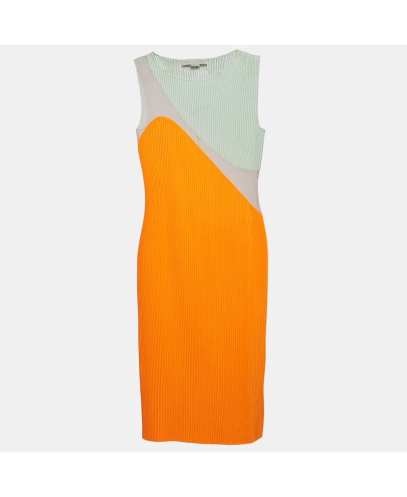 Women's Plisse Paneled Midi Dress