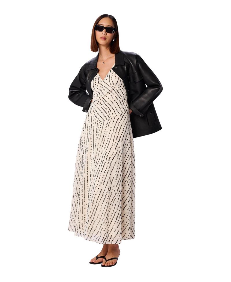 Women's Dashed Spot Dobby Maxi Dress
