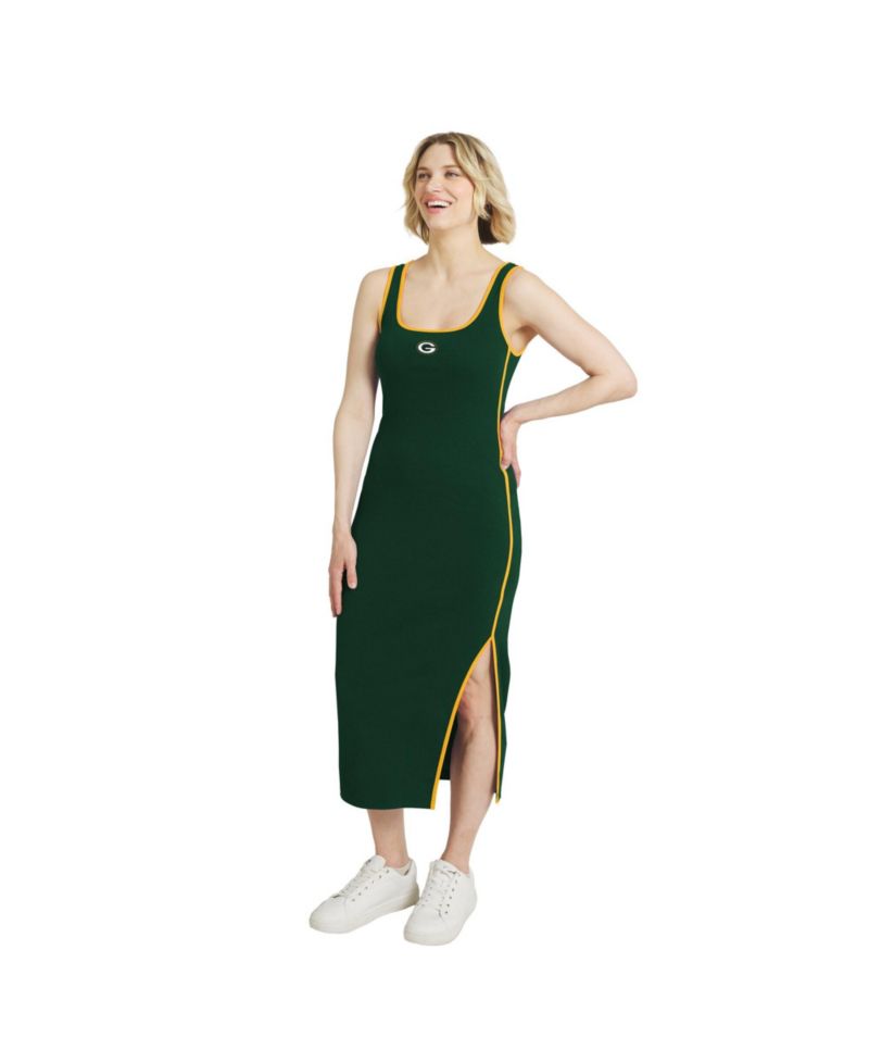Women's Green Bay Packers Ribbed Tank Dress