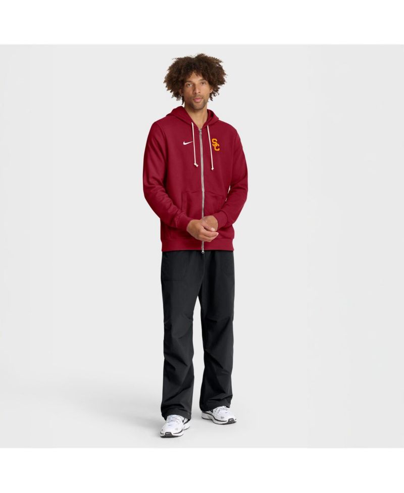 Men's Cardinal USC Trojans 2025 Sideline Standard Issue Dri-FIT Full-Zip Hoodie