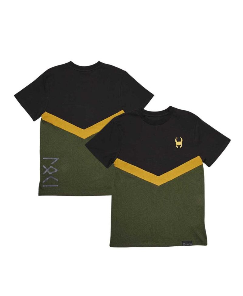 Men's and Women's Black/Green Loki The Original T-Shirt