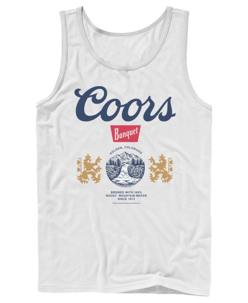 Men's Coors Banquet Beer Heritage Crest Graphic Tank Top