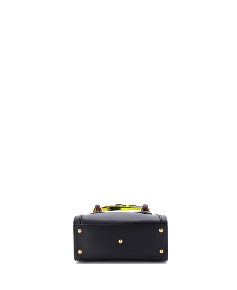 Mini Diana NM Bamboo Handle Tote Leather