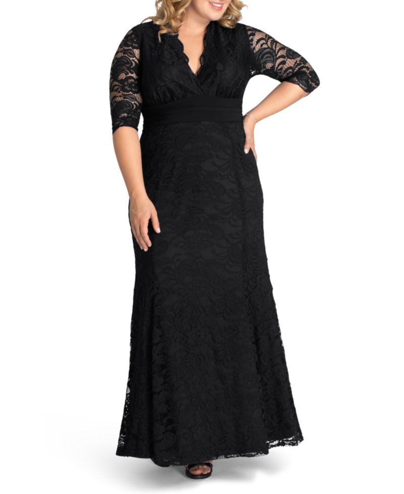 Women's Plus Size Screen Siren Lace Evening Gown