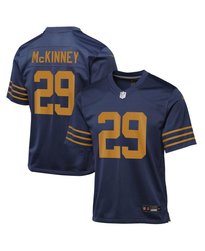 Big Boys and Girls Xavier McKinney Navy Green Bay Packers The 1923 Classic Game Jersey