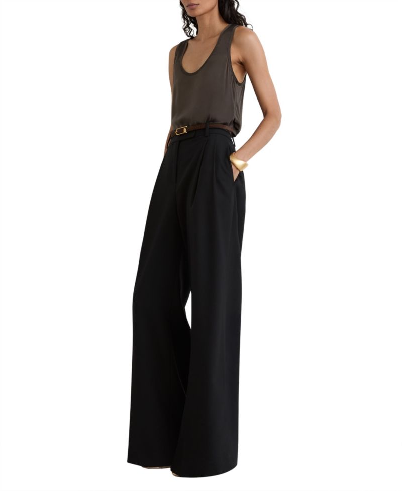 Women's Ruby Silk-Front Scoop Neck Cami Top