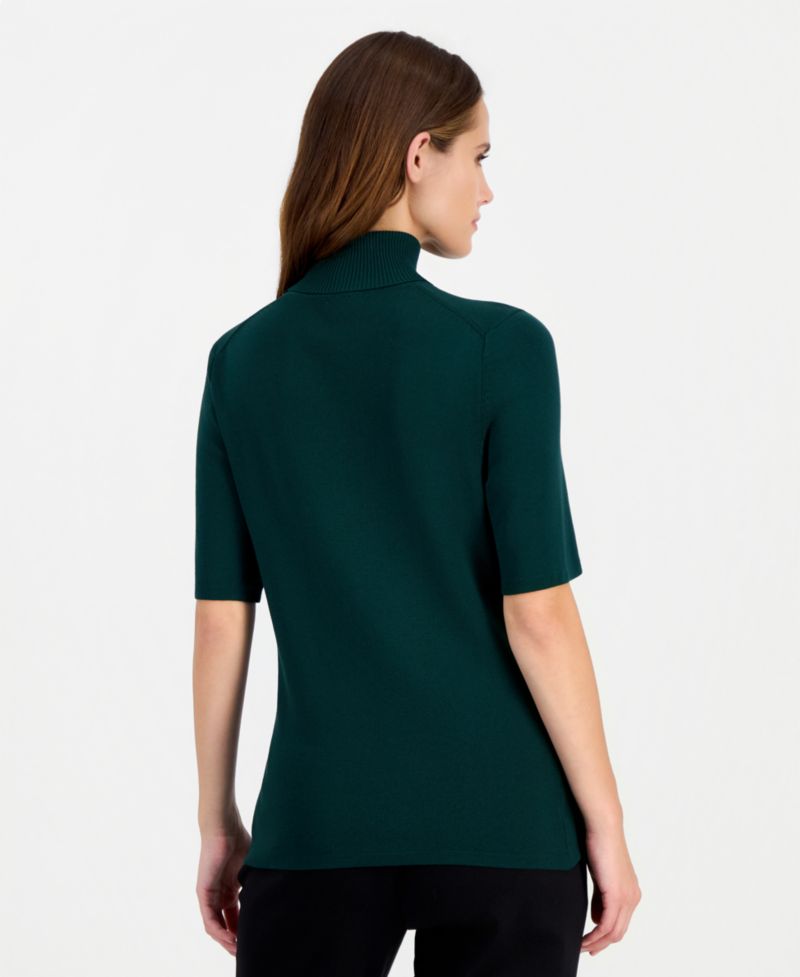 Women's Half-Sleeve Turtleneck Sweater