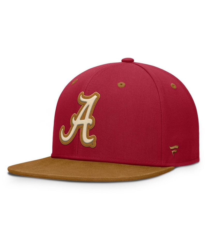 Men's Crimson/Brown Alabama Crimson Tide Noboa Fitted Hat