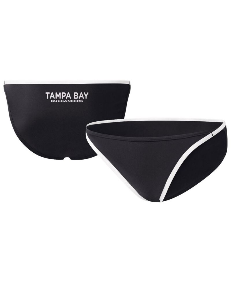 Women's Black Tampa Bay Buccaneers Play Action Bikini Bottom