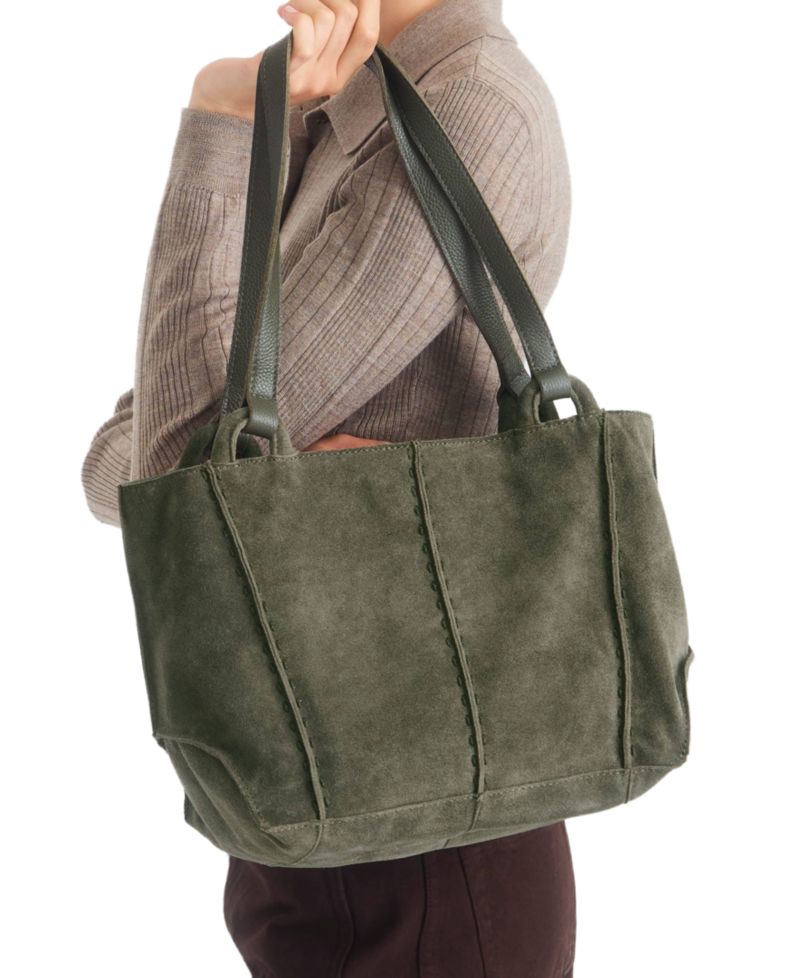 Los Feliz Leather Zipper Satchel Bag