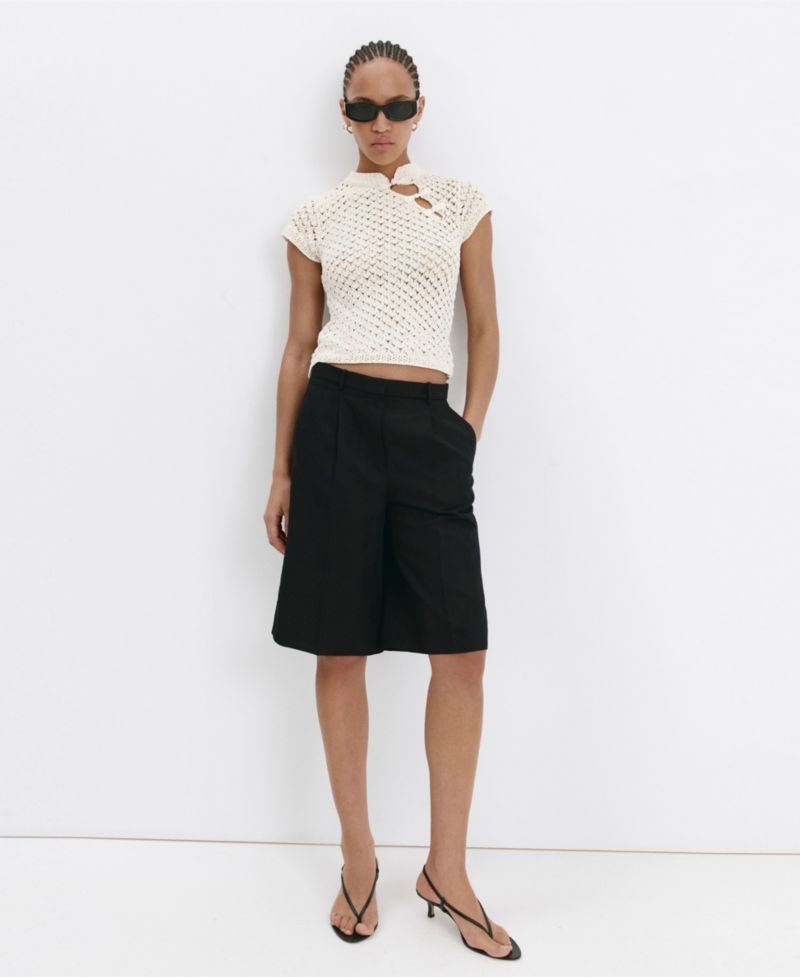 Women's Openwork Knit Top