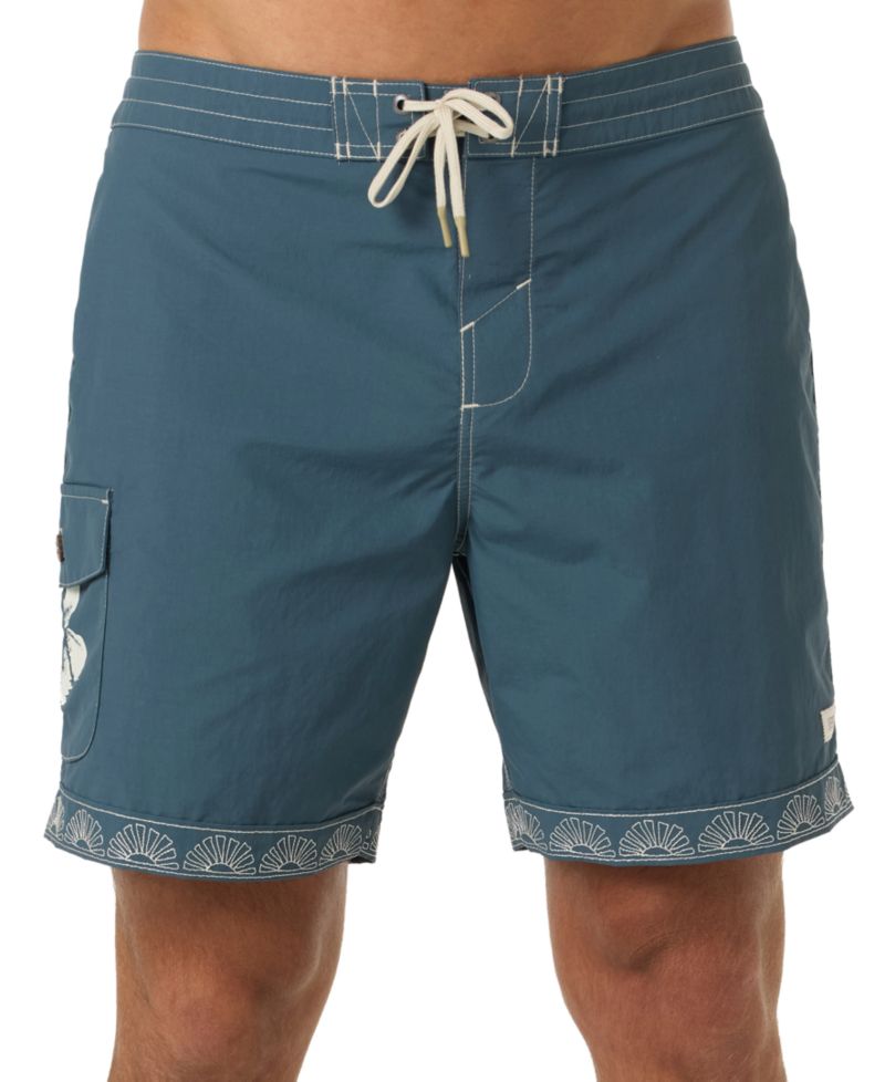 Men's Fixed Waist Board Shorts, 8" Inseam
