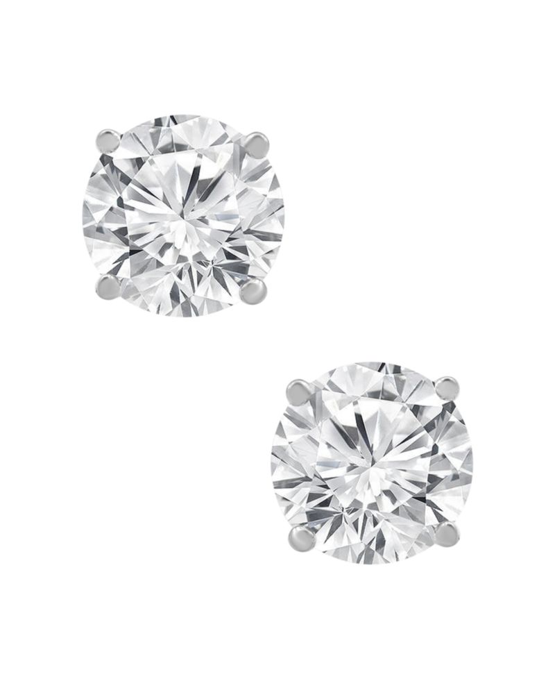 Certified Lab Grown Diamond Stud Earrings (4 ct. t.w.) in 14k White, Yellow or Rose Gold