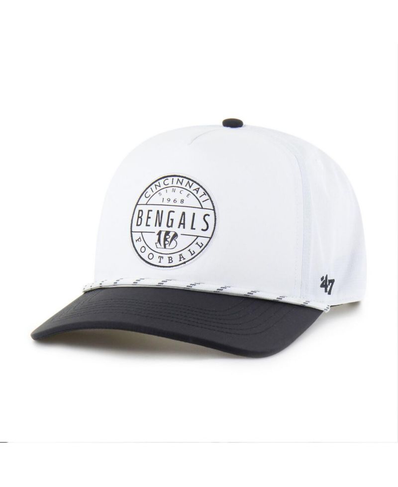 Men's White/Black Cincinnati Bengals Suburbia Hitch Two-Tone Adjustable Hat
