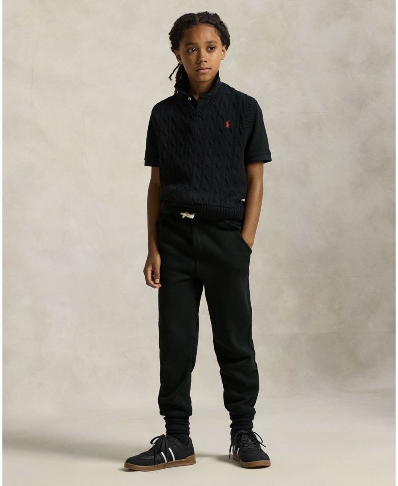 Big Boys Cable- Knit Sweater Vest