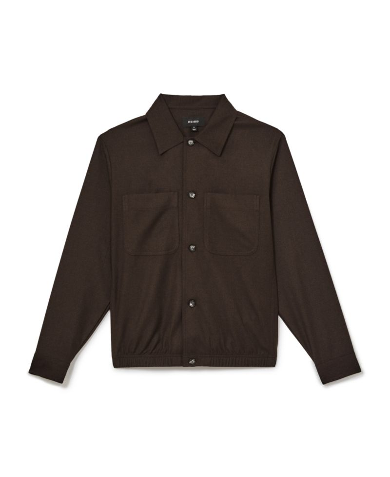 Men's Penge Brushed Wool-Blend Overshirt