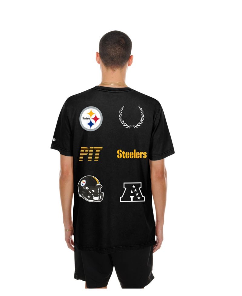 Men's Black Pittsburgh Steelers Match T-Shirt