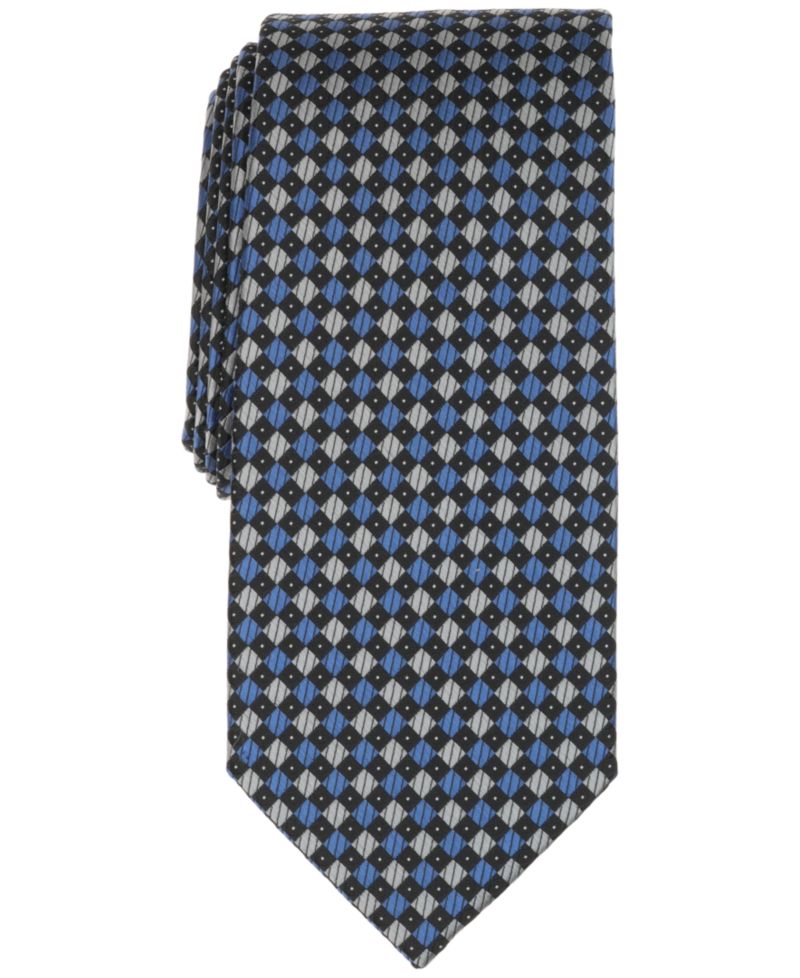 Men's Classic Diamond Pattern Tie