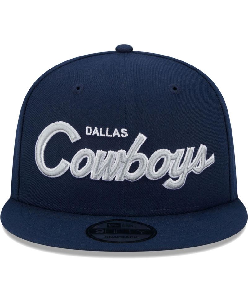 Men's Navy Dallas Cowboys Main Script 9FIFTY Snapback Hat