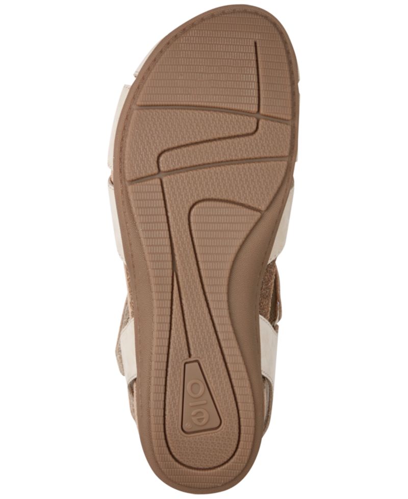 Women's Brentia Leather Criss-Cross Flat Sandals