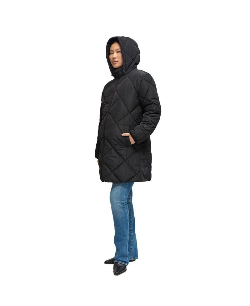 Maternity Ingrid + Isabel Longline Puffer Jacket with Removable Babywearing Cocoon Insert