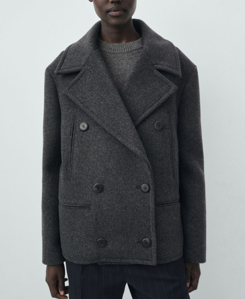 Women's Double-Breasted Wool Coat