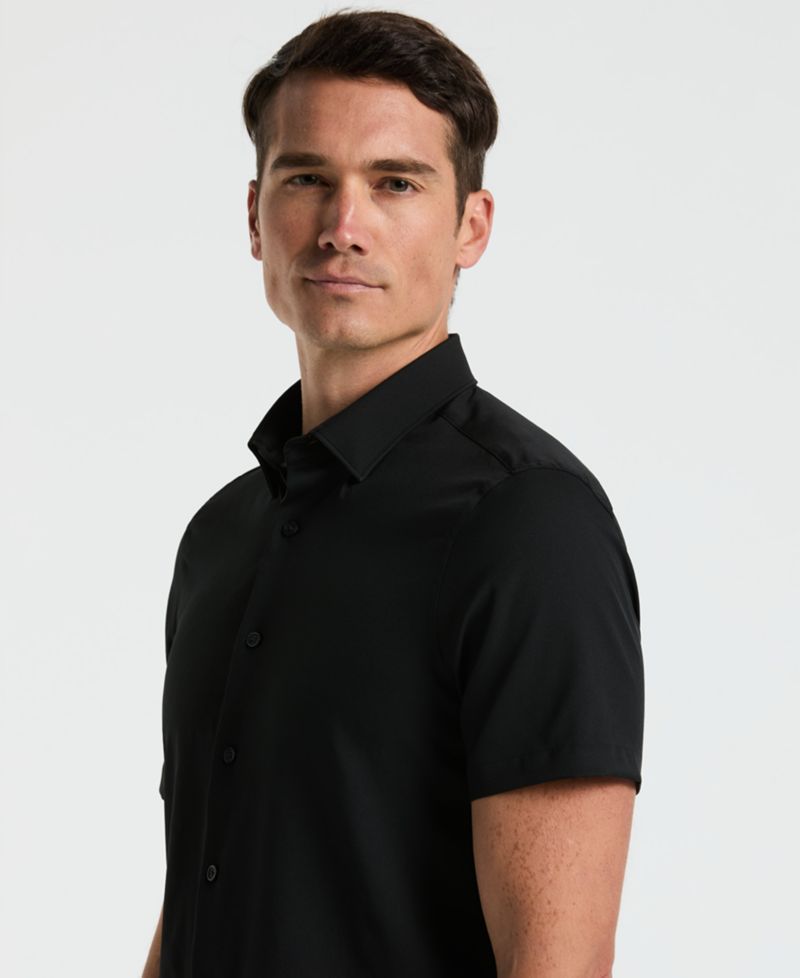Men's Short-Sleeve Solid Shirt