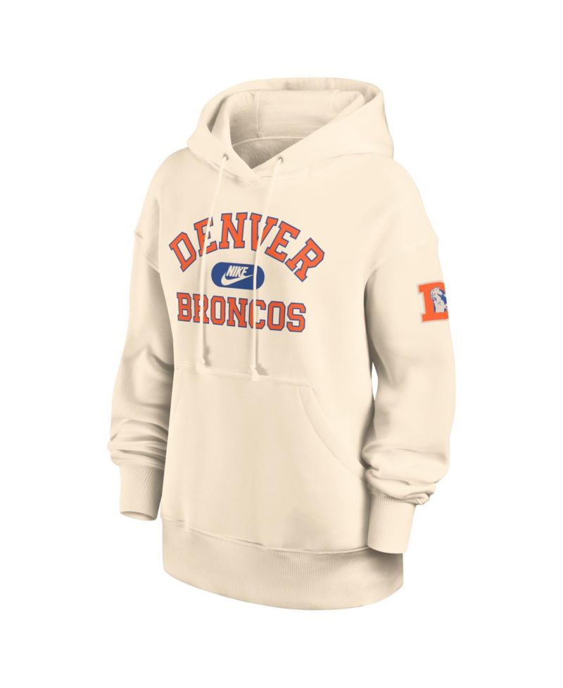 Women's Natural Denver Broncos Oversized Legacy Phoenix Hoodie