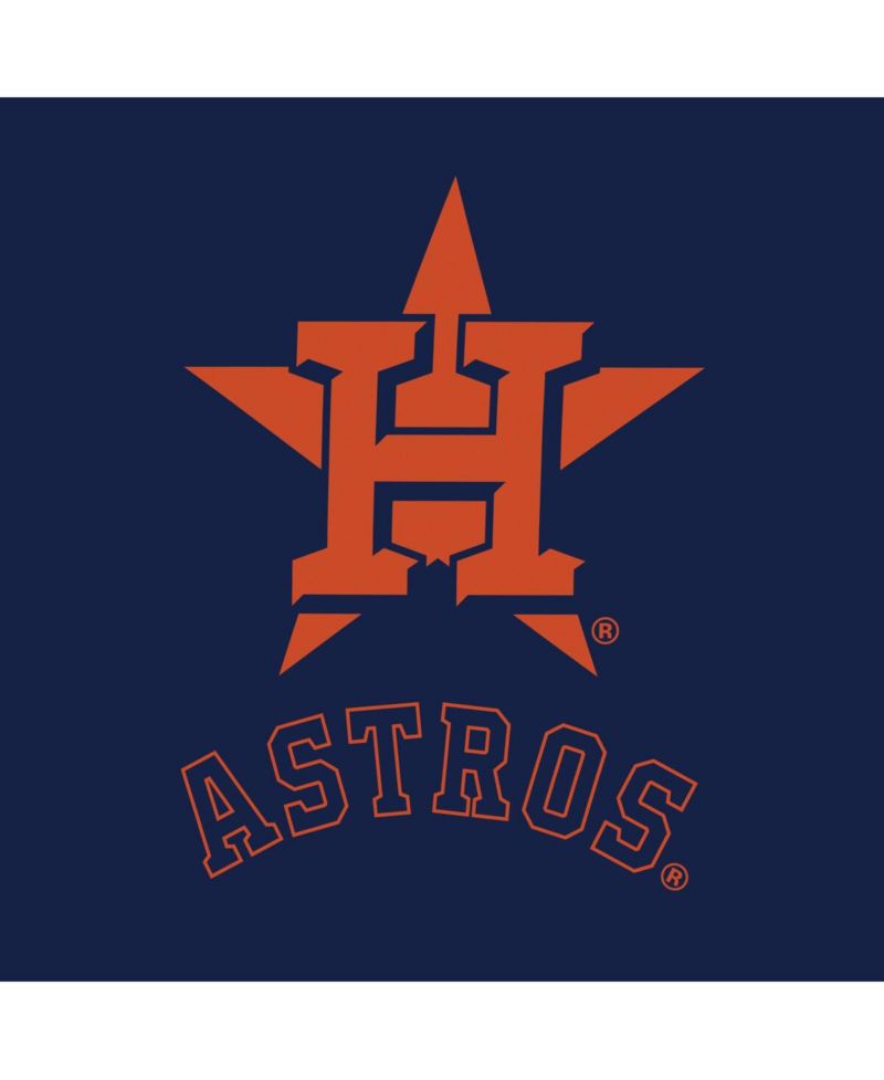 Women's Navy/White Houston Astros Backup Option Pullover Hoodie