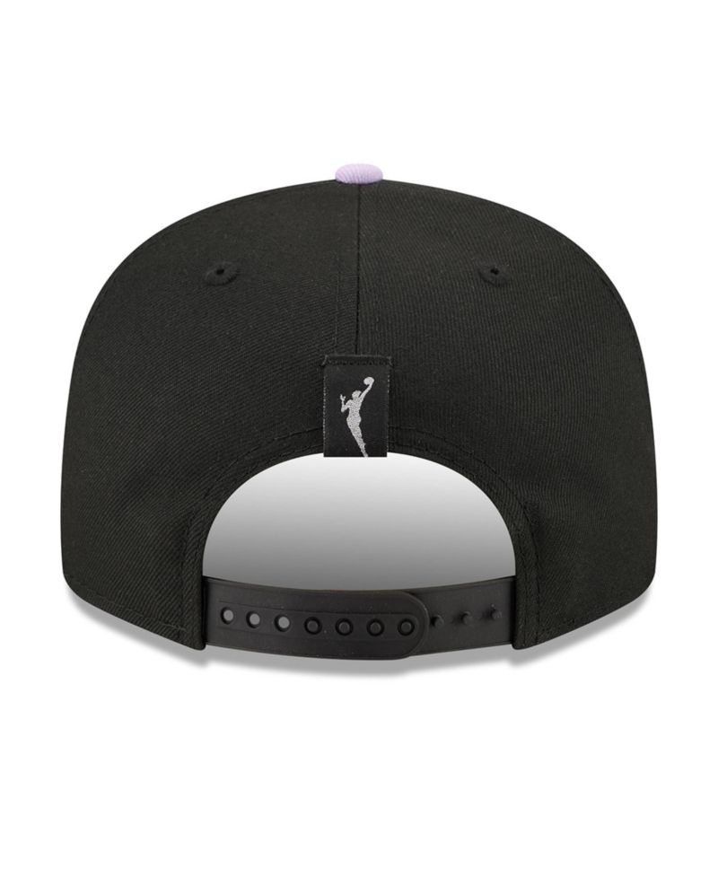 Men's and Women's Eclipse Black/Violet Golden State Valkyries WNBA Tip-Off 2026 Metal Badge A-Frame 9FIFTY Snapback Hat