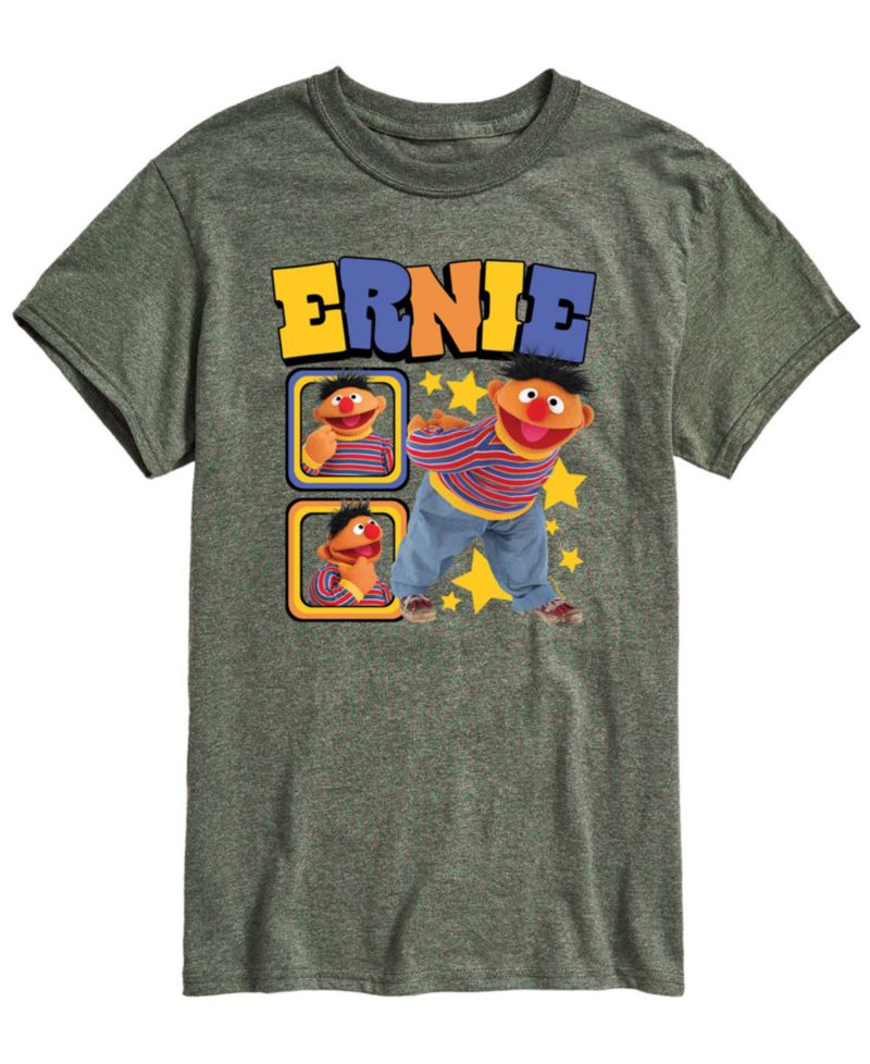 Men's Sesame Street Ernie Photos Short-Sleeve Graphic T-Shirt